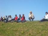 Sonnige Trinkpause auf der Frühlingswiese